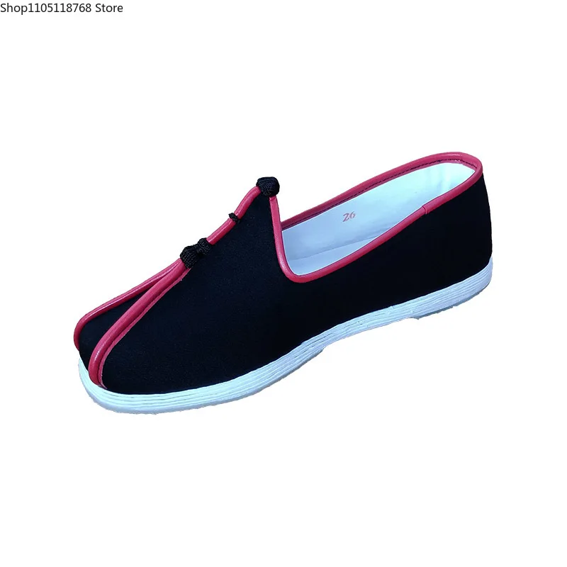 الصينية التقليدية فنون الدفاع عن النفس أحذية الرجال الكونغ فو الجناح تشون تاي تشي وشو القماش الأسود حذاء كاجوال حذاء رياضي #6