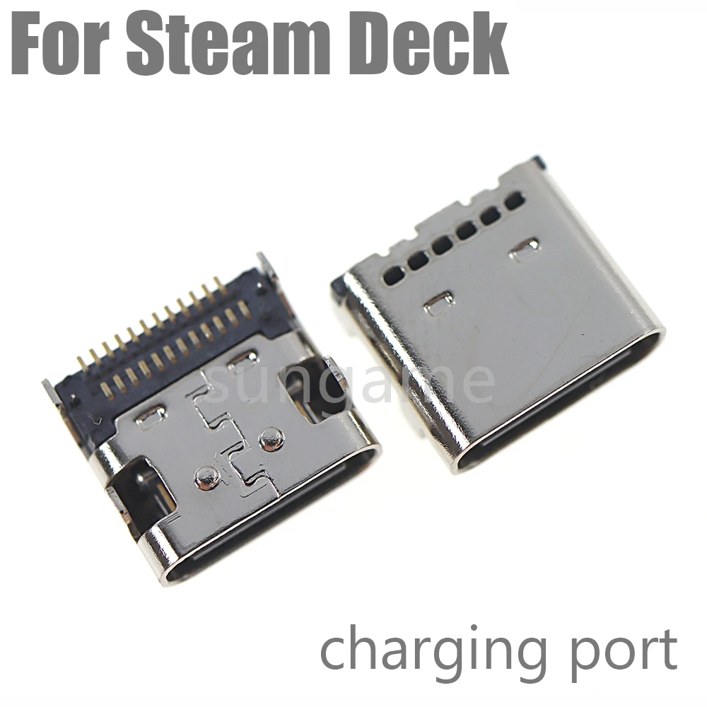5pcs USB Tail Plug Interface For Steam Deak Type-C Charging Port for Steam Deck Charging Socket Connector Replacement Parts