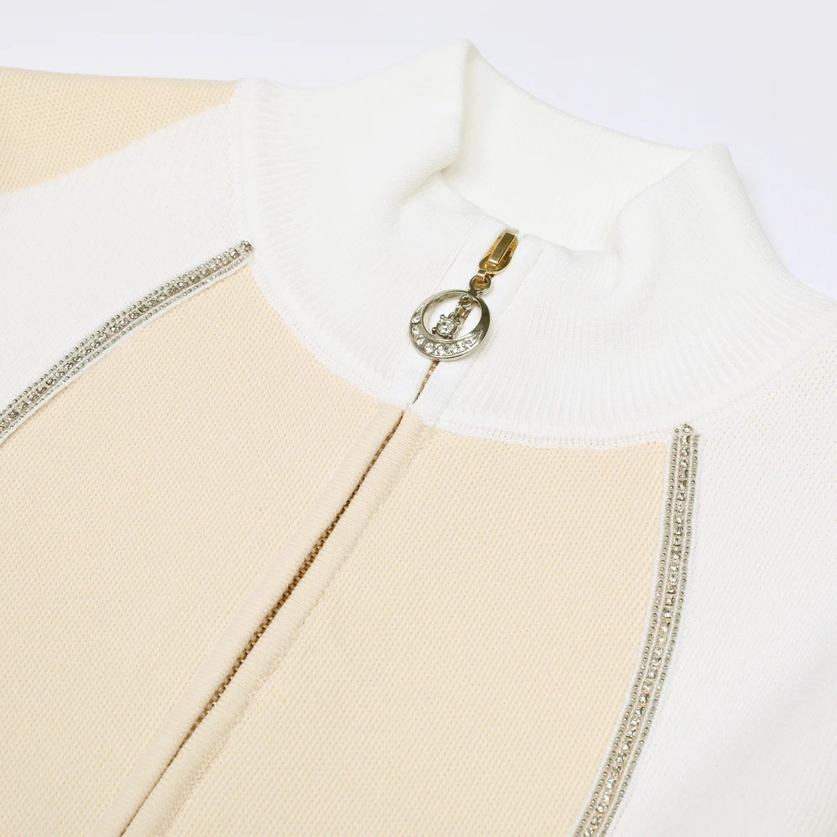 High Quality Spring And Autumn New Heavy Industry Nail Bead Knitted Small Fragrant Style Top Cardigan+pants Women's Suit