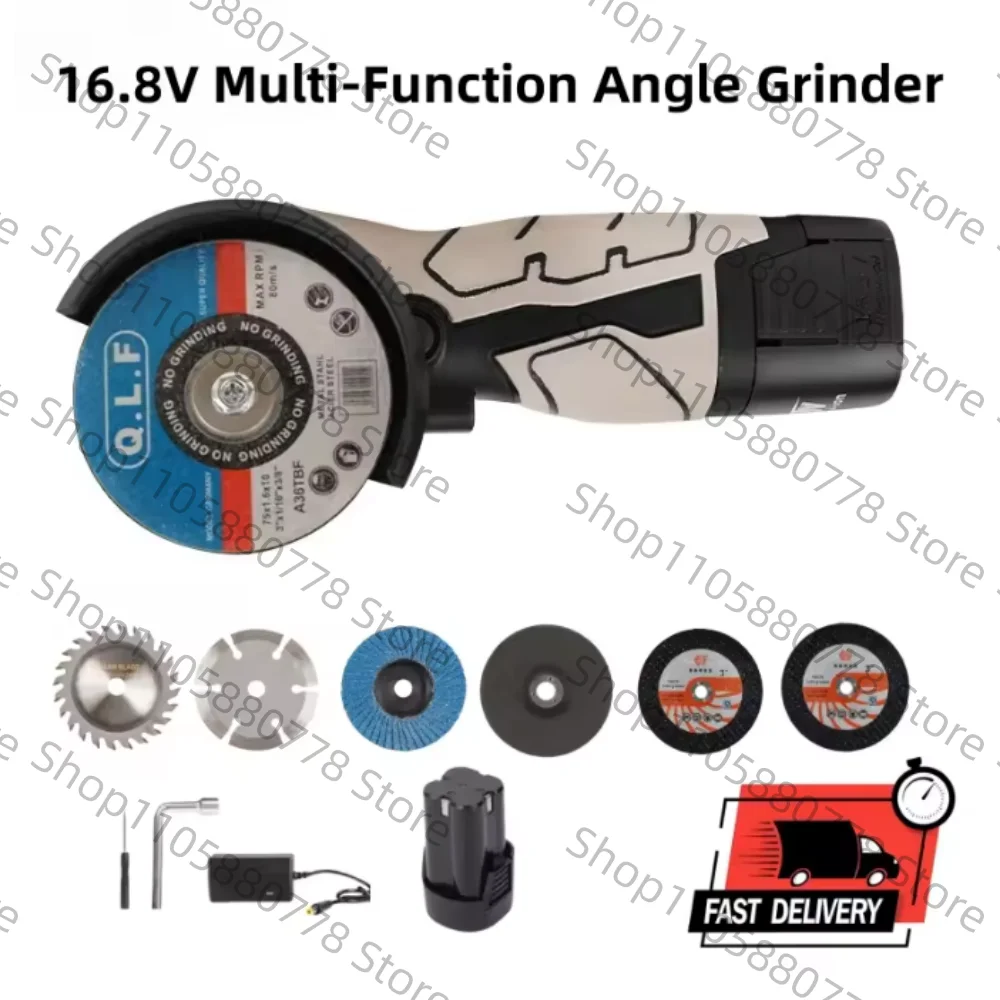 Household Mini Angle Grinder Polishing Machine 16.8V Lithium Battery Small Cutting Machine Handheld