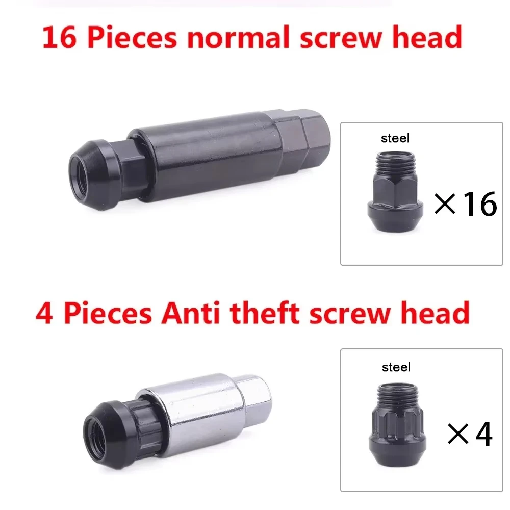 Aluminum Spike Extended Tuner Lug Nuts Universal M12x1.25 M12x1.5 Racing Wheel Parts