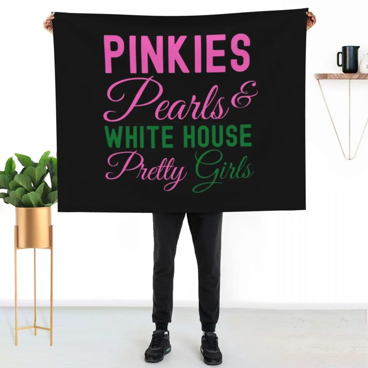 

Pinkies Pearls White House Pretty Girls Kamala Harris Aka Throw Blanket Cozy Home Blanket Gift for Christmas Holiday