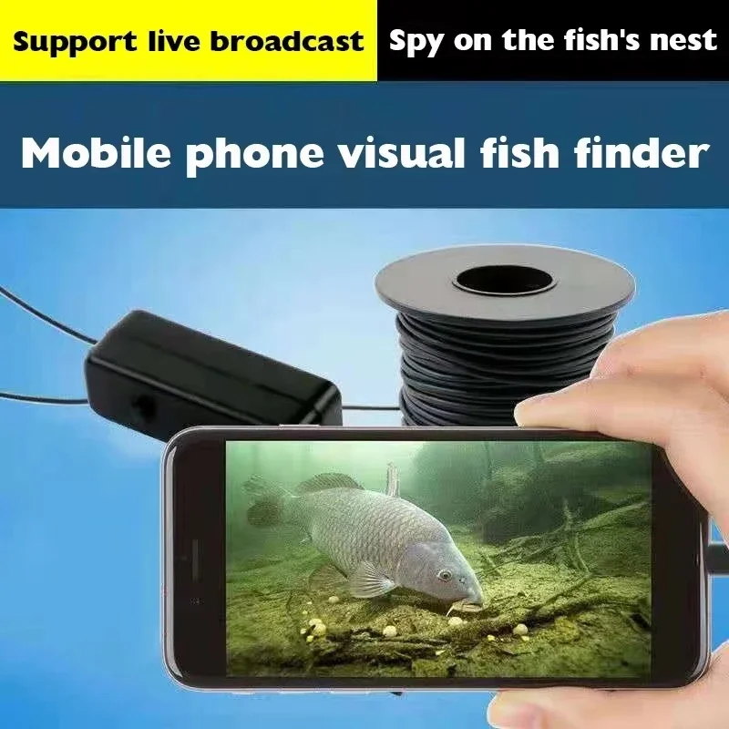 Imagem -04 - Explore as Profundidades da Água com Câmera de Pesca Wifi 1200p Ip68 e Linha de Pesca Durável para Dispositivos Android e Ios