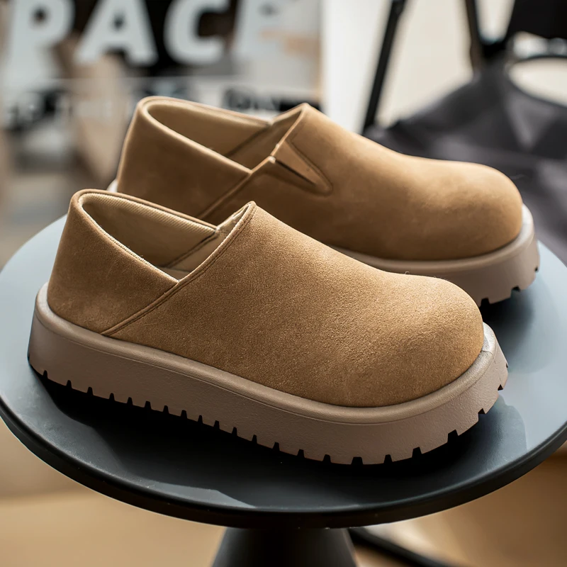 Retro Slip on Thick Sole Lazy Slippers Cork Style Shoes Non Slip Soft Comfortable Casual All Match Outdoor Daily WalkingFootwear