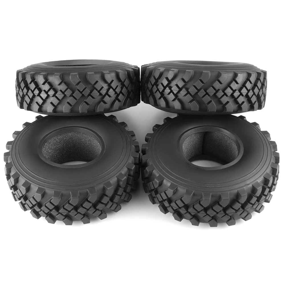 YEAHRUN 1/2/4Pcs OD 40mm gumowe opony do Axial Wraith 1:10 zdalnie sterowany samochód gąsienicowy 2. 2-calowe koła Beadlock