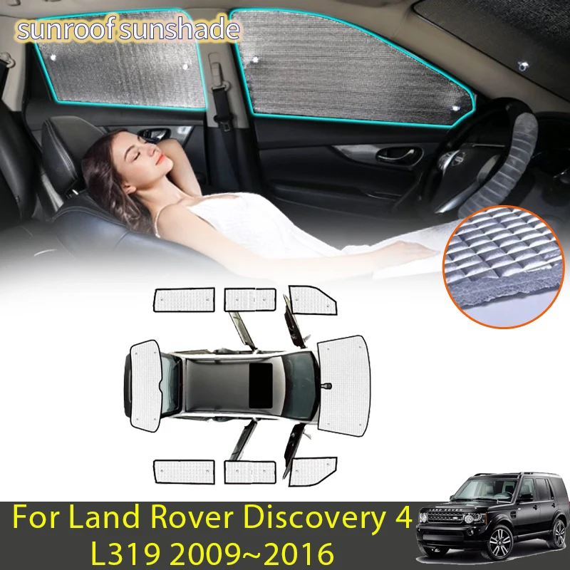 

Автомобильные аксессуары для Land Rover Discovery 4 L319 2009 ~ 2016 2014 2015, солнцезащитный козырек, солнцезащитный козырек, затенение боковых окон