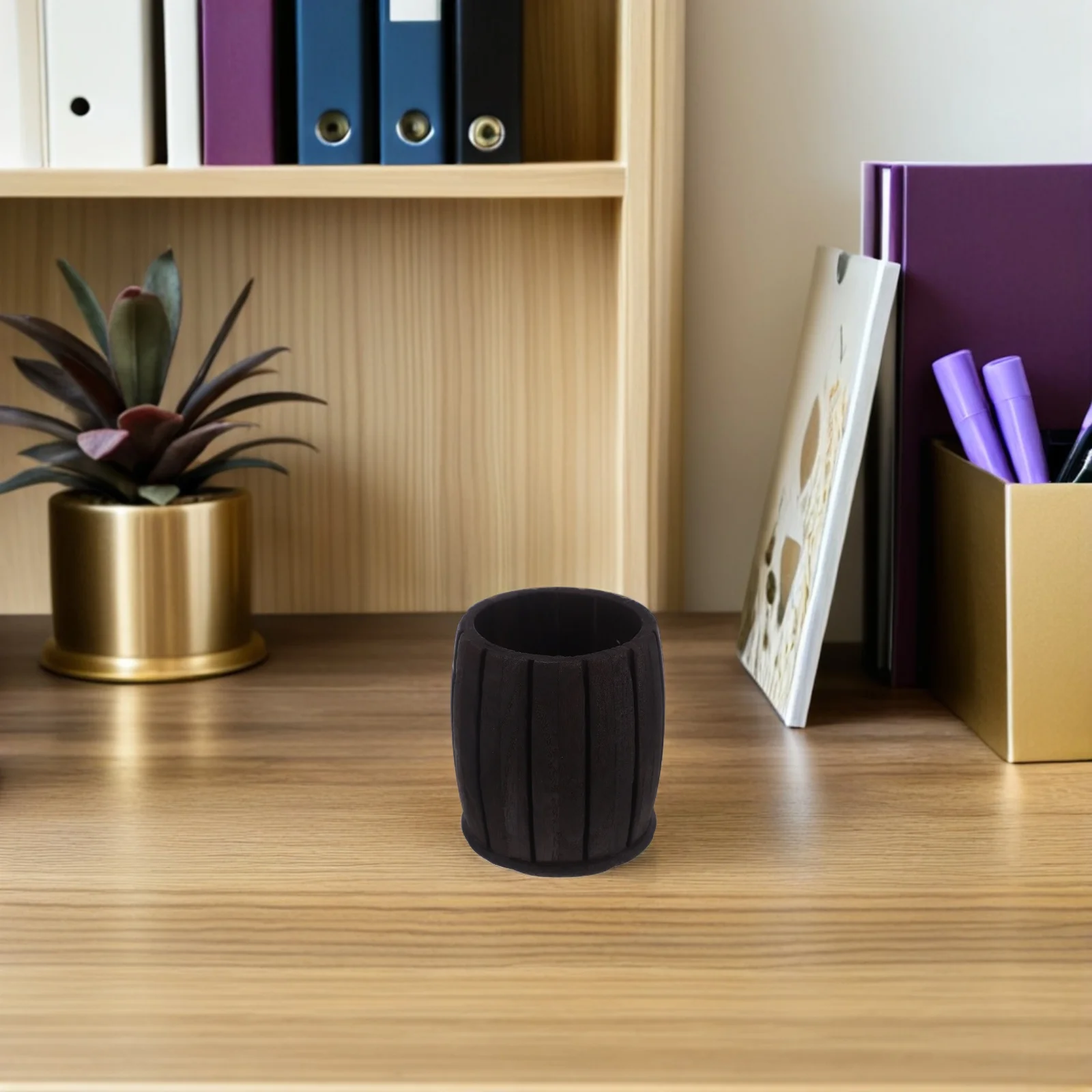 

Vintage Pen Holder For Desk Pencil Cup Makeup Brush Organizer Storage Box Office School Supplies Stationery Accessories