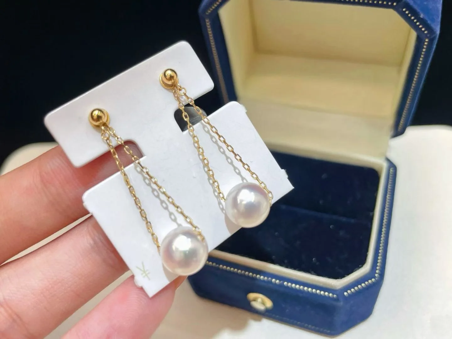 Certified 925 Sterling Silver Natural Near Round Aurora Freshwater Pearl 9-10mm Drop Earrings 2 Ways Wear Elegant Ear Stud Jewel