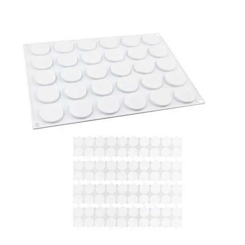 

ABKP-For Wax Seal Mold Kit 100 Pcs Double Sided Adhesive Stickers, For Silicone Mat For Stamp