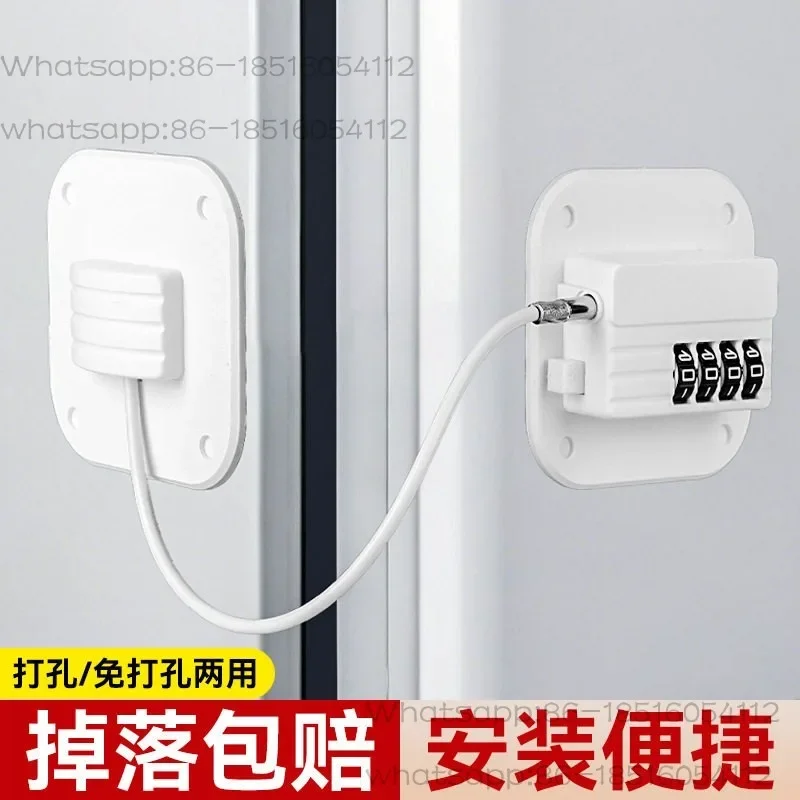 No punching safety cabinet door anti-theft and anti-opening password window lock, child limiter refrigerator window lock