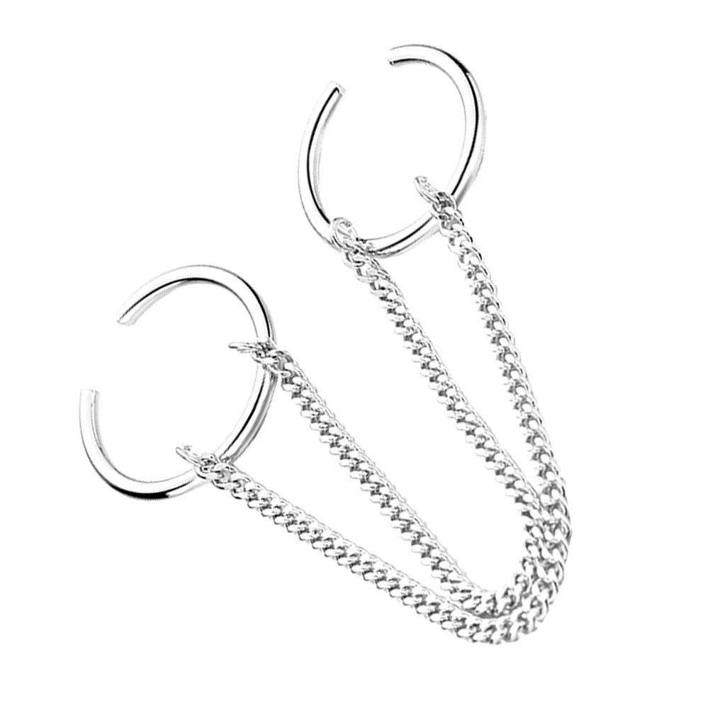 

1 pc Adjustable Double-Finger Ring Silver Chain Finger Jewelry Vintage Punk Gothic Hand Ring For Women Men Gifts