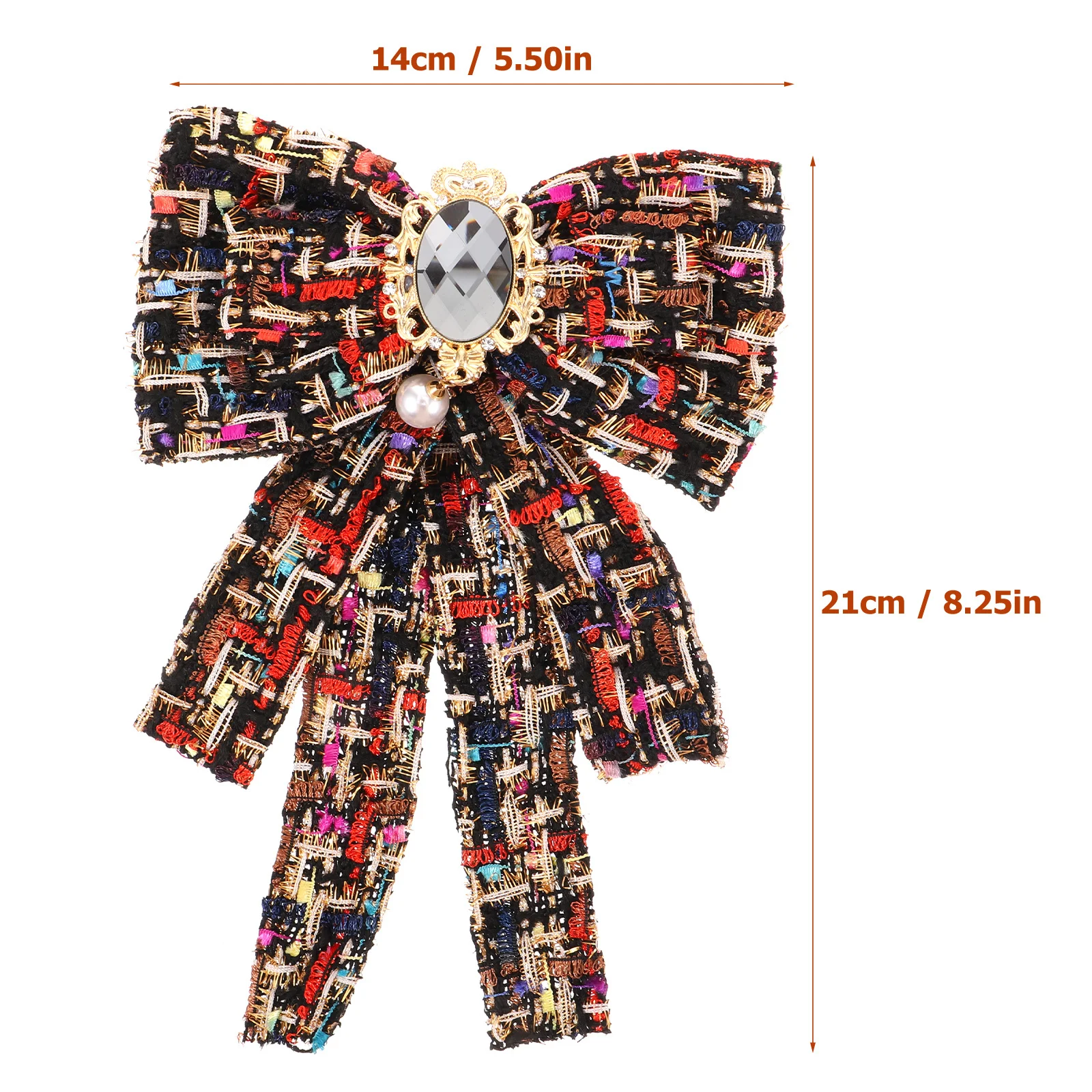 رائعة Bowknot طوق التعادل النساء الملابس بروش دبوس الجمالية الأنيقة الكلاسيكية الزي التبعي طوق التعادل للنساء #6