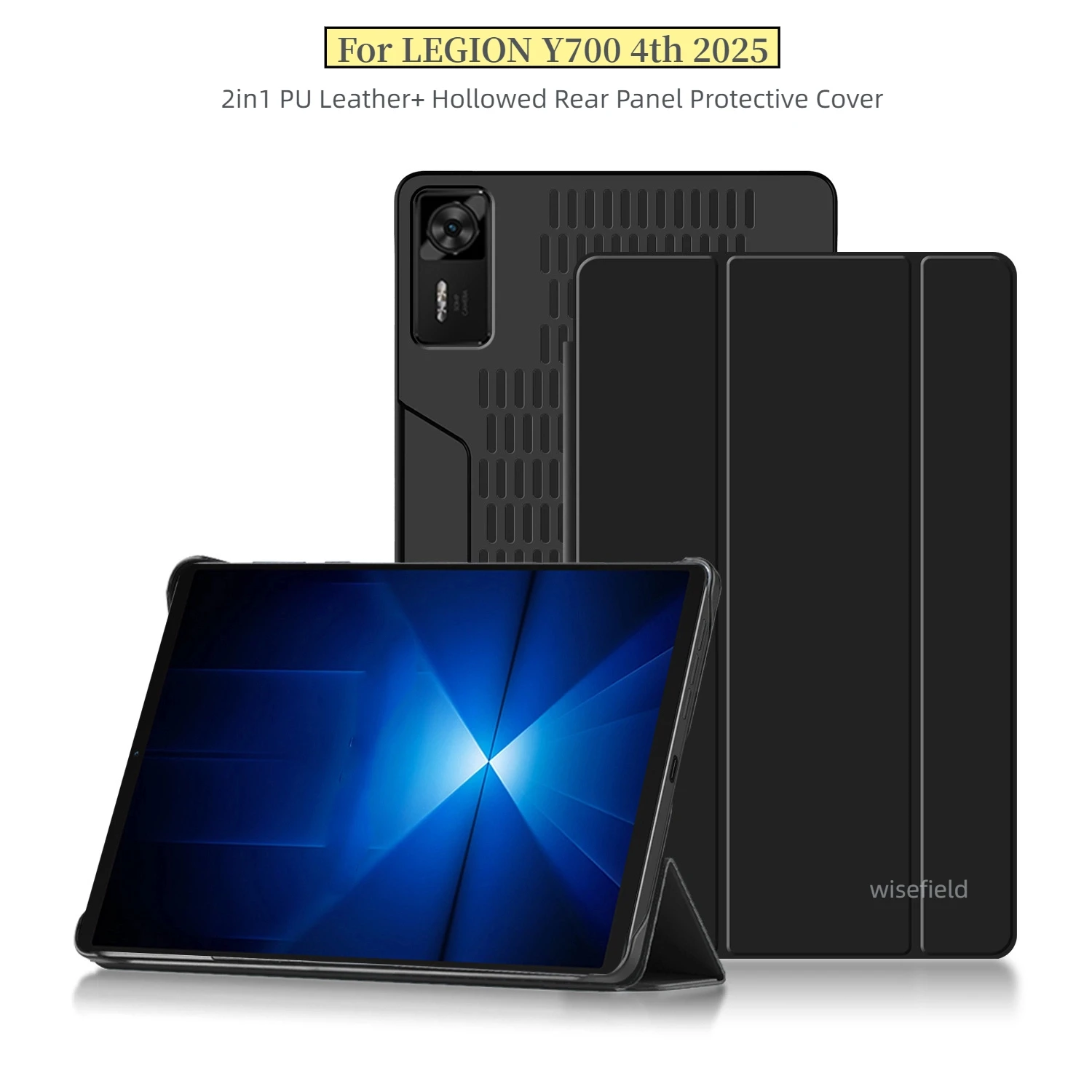 

Защитный чехол с рассеиванием тепла для LEGION Y700 4 2025, магнитная искусственная кожа + полая задняя панель, чехол/рукав из ТПУ, охлаждающий чехол