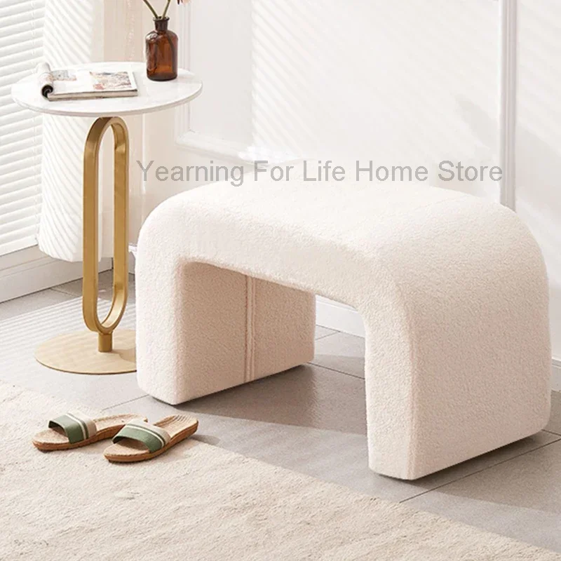 

Entrance Nordic Shoes Bench Living Room Makeup Bedroom Home Shoes Bench White Design Meubles De Chambre Furniture Decoration