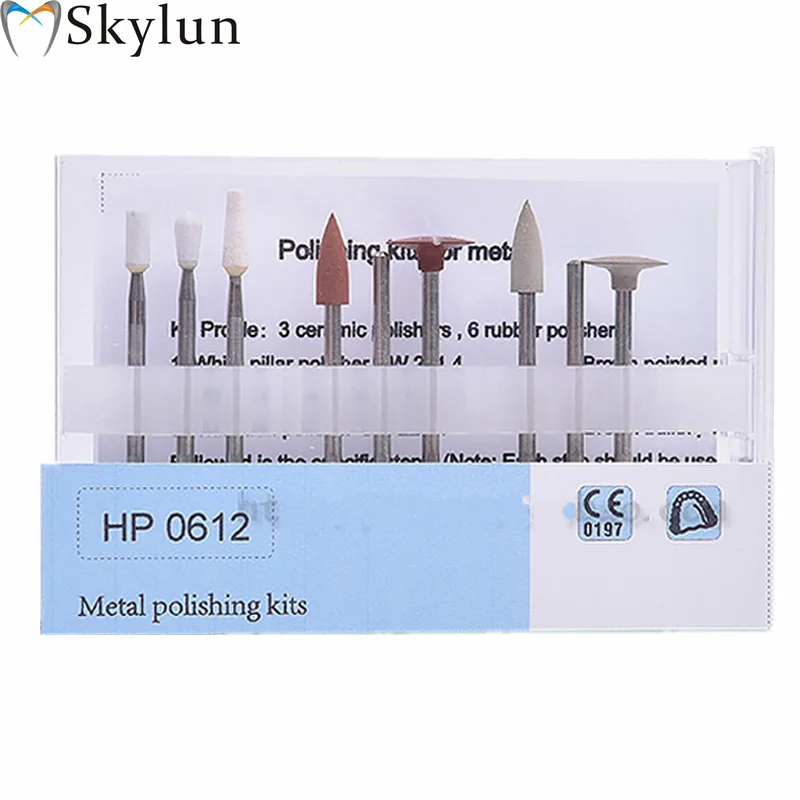 

1 Set Dental Metal polishing kits metal crown polishing kit Polishers for Low Speed HandpieceUnderpinning shaping Kits SL605