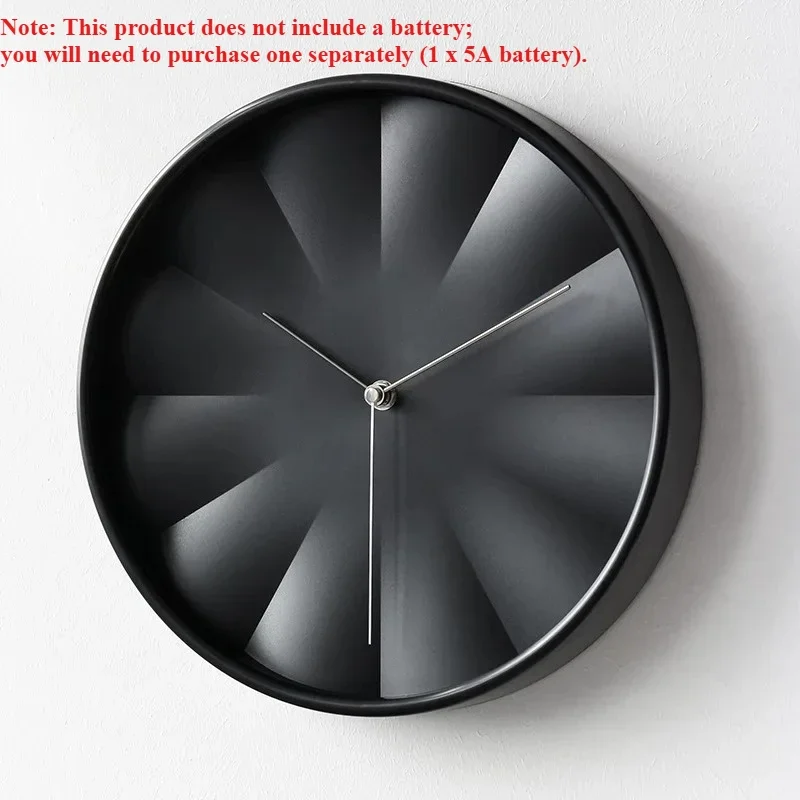 30CM Black Light Luxury Minimalist Wall Clock Personality in The Ancient Style Clock Art High Sense Decorative Wordless Clock