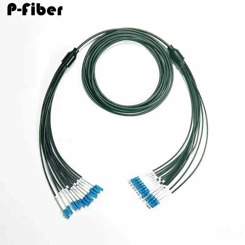 Imagem -03 - Patchcord Blindado de Núcleos 150m 1-50m Campo Tpu Modo Único 8c lc Sc-fc-st Apc ao ar Livre Lszh Fibra Óptica Flexível