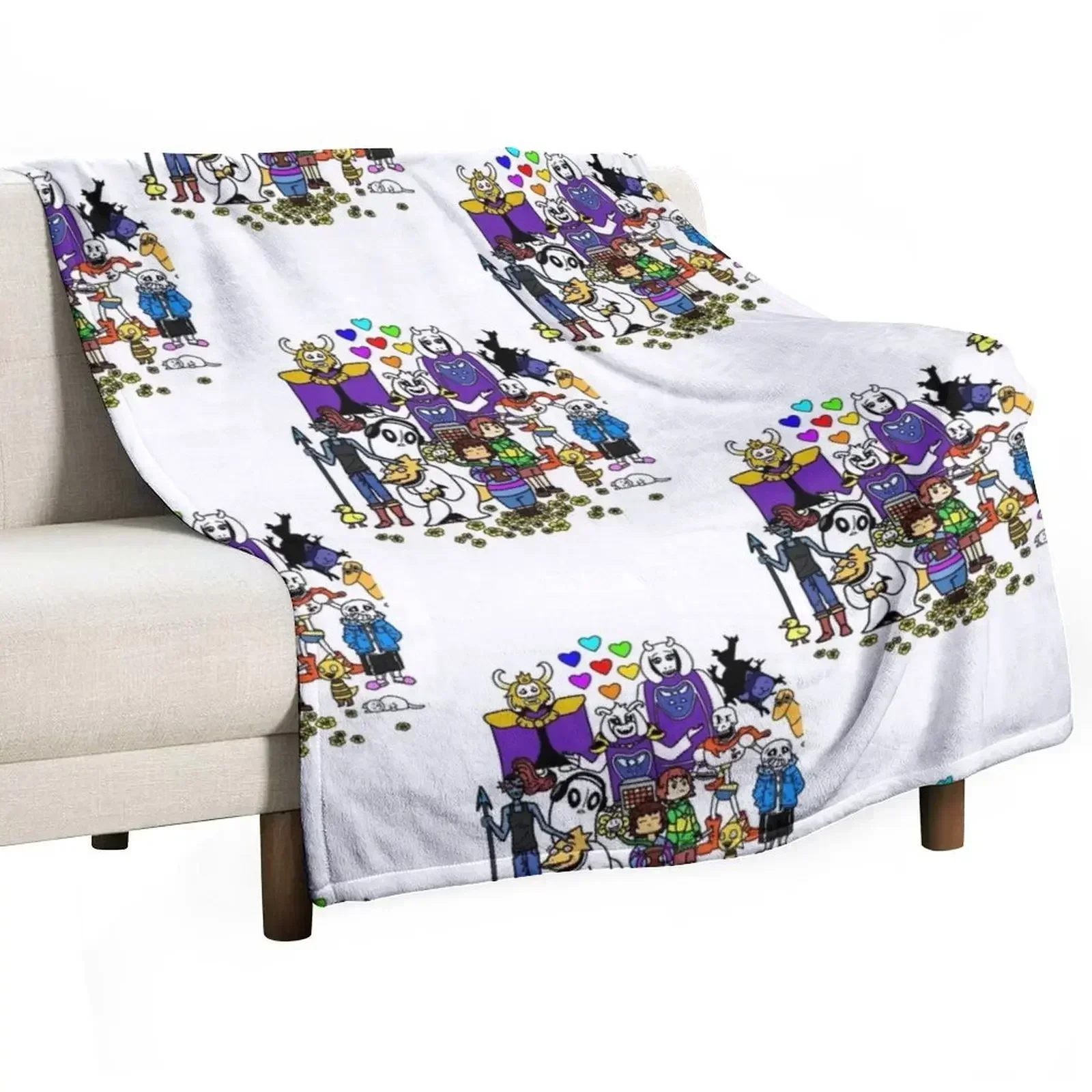 

UNDERTALE Throw Blanket Decorative Beds Summer Decorative Sofas Blankets