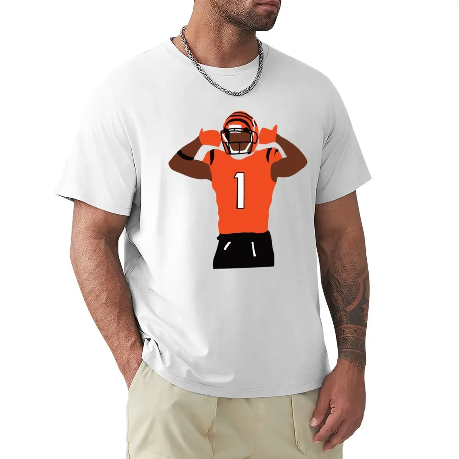 

Ja'Marr Chase T-Shirt shirts graphic tees animal prinfor boys cute tops Short sleeve tee men