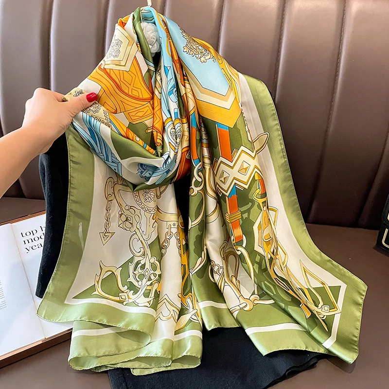 

New style Silky towel feel lattice scarves women's dual-use shawl warm and sunscreen student leisure tourism scarf Holiday gifts