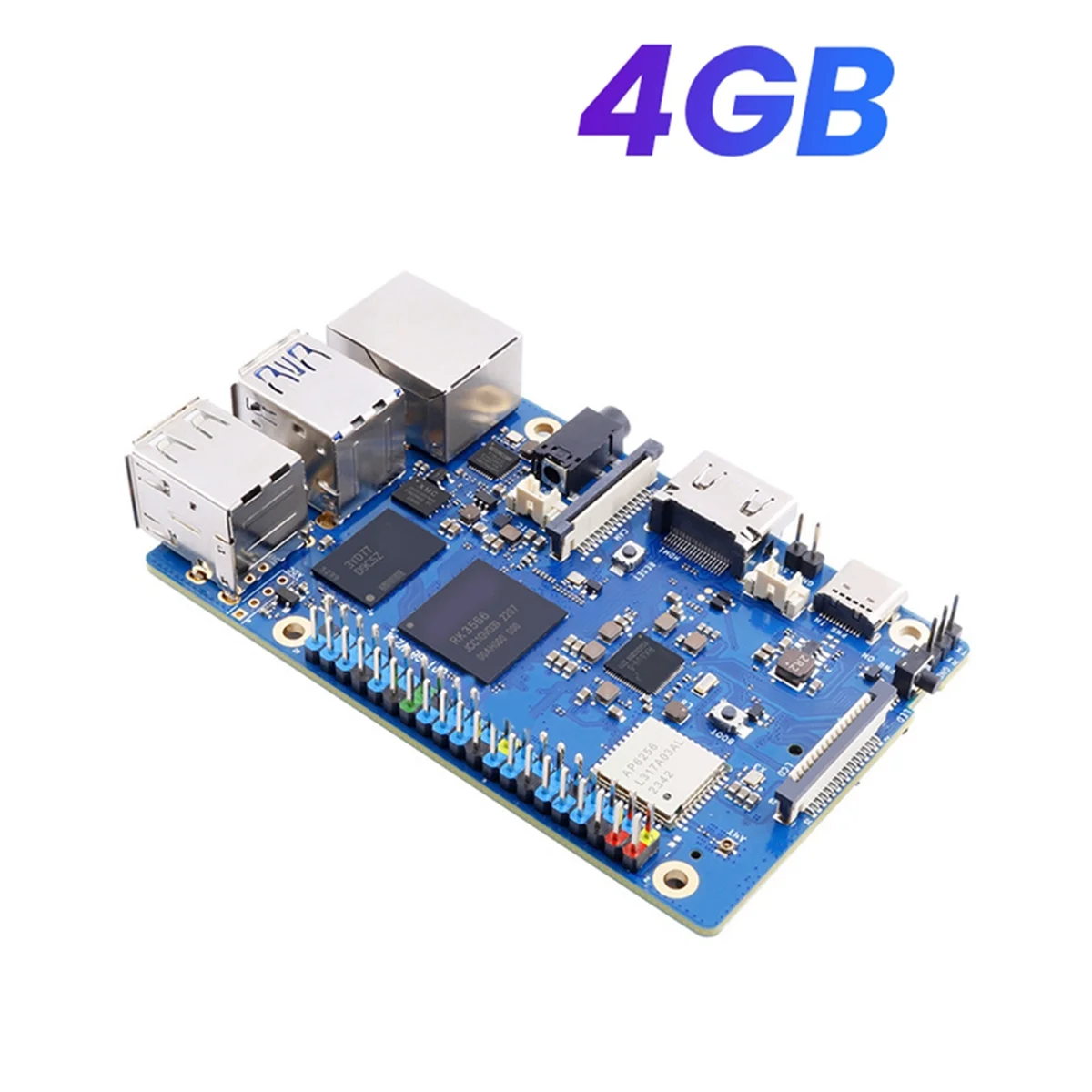 Imagem -06 - Desenvolvimento Módulo Board para Orange pi 3b Quad Core Rk3566 Suporte Módulo Emmc Ram 4gb 3b