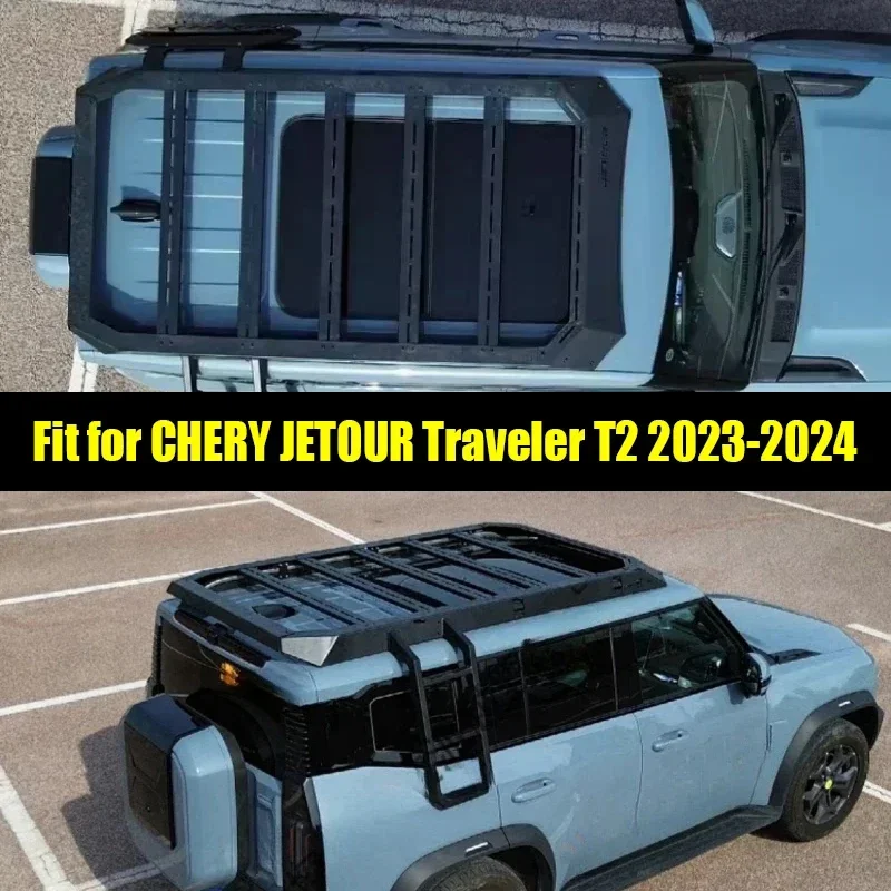 

New! Car Mecha Roof Rack Suitable for CHERY Jetour Traveller T2 2023 2024 Modified Roof Platform Rack Auto Exterior Trim Parts