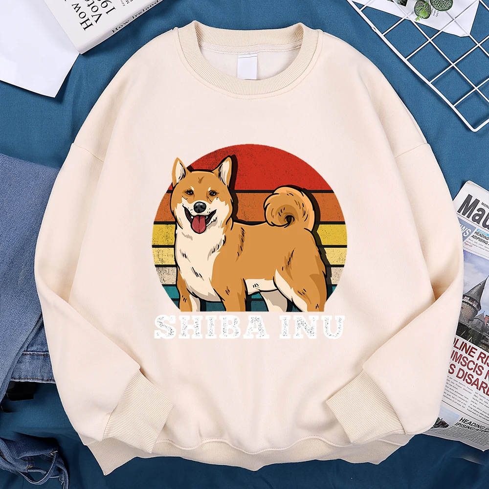 Japanese Harajuku Shiba Inu Hoody Men Fashion Oversize Sweatshirt Loose Personality Hoodies Hip Hop Pullover Clothes Autumn Tops