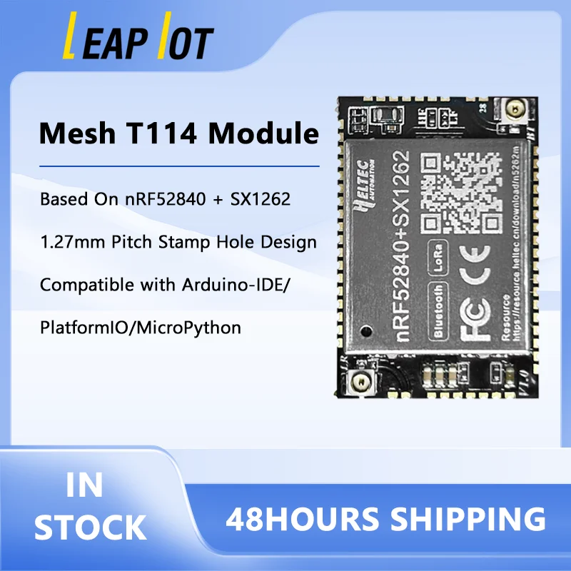 Meshtastic Tracker Heltec T114 Mesh Node 5262M Module nRF52840 SX1262 Supports BLE/LoRa 9uA Low Power Consumption for Arduino