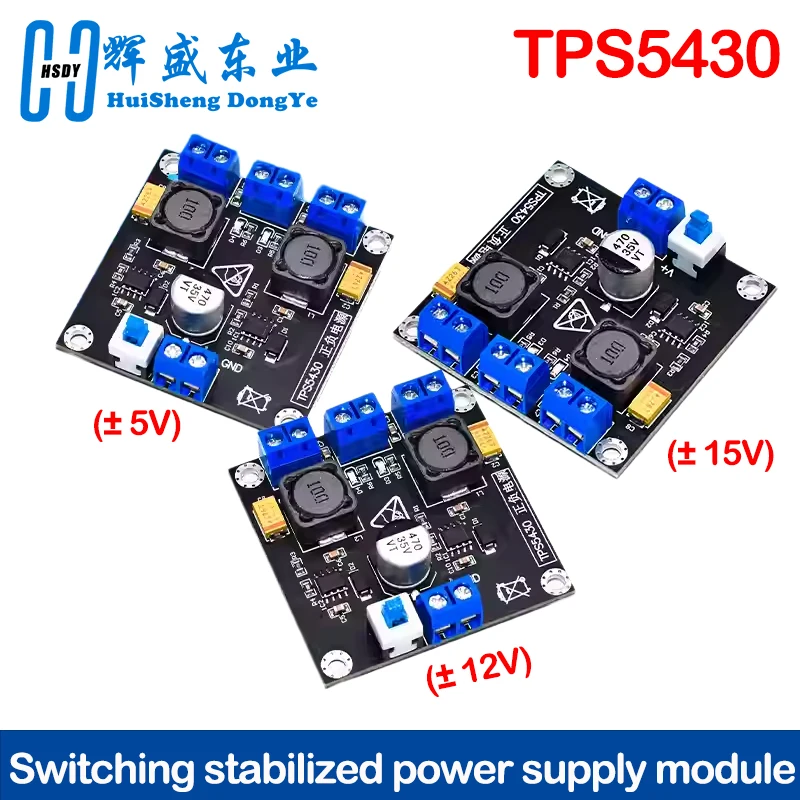 TPS5430 Positive Negative Dual Power Supply Module with Switching ±5V ±12V ±15V Output Power Supply Board