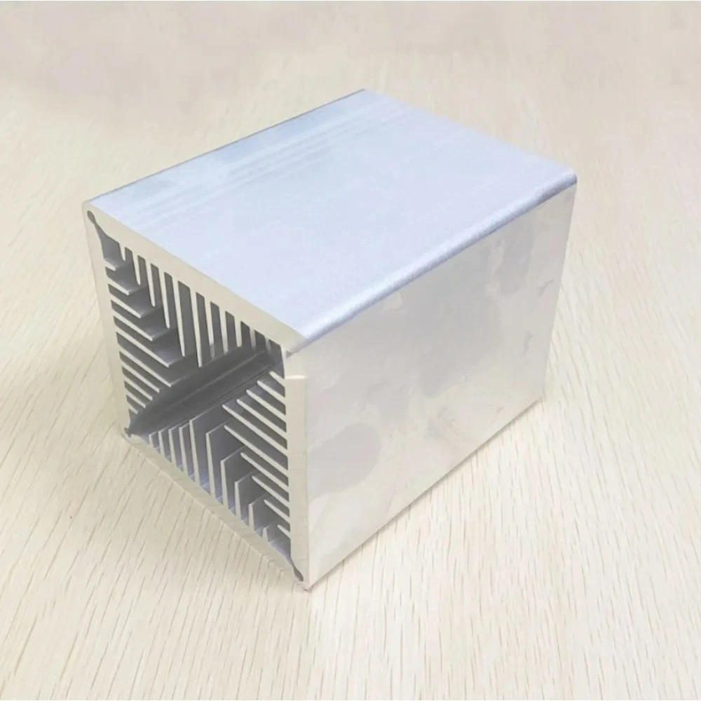 High Power Air Cooled IGBT Radiator Profile 80*80*100 Electronic MOS Tube Radiator Fin Power Heat Dissipation Thickening Cooler