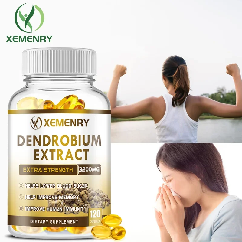 

Dendrobium 3200mg - Liver Cleansing and Detoxification, Lung Support, Improve Human ImmunitySupplements