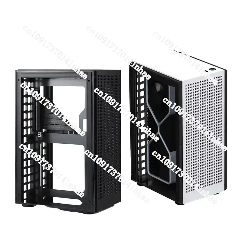 アルミニウムフレーム付きの透明なアクリルケース,新しいGeek a70 pirate pc,a4 sfx mini itx,usb 3.0,330x214x155mm, 1412