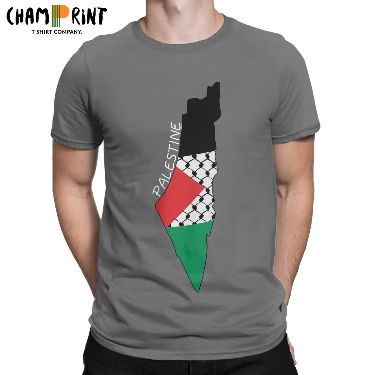 Men T-Shirt Palestine Flag Map Palestinian Kufiya Hatta Traditional Casual Cotton Tee Shirt Short Sleeve T Shirts O Neck Gift