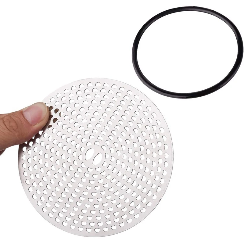 Copertura per lo scarico della doccia raccoglitore per capelli, filtro per la protezione dello scarico a pavimento facile da pulire rete per trappola per capelli per vasca da bagno lavello pavimento piatto