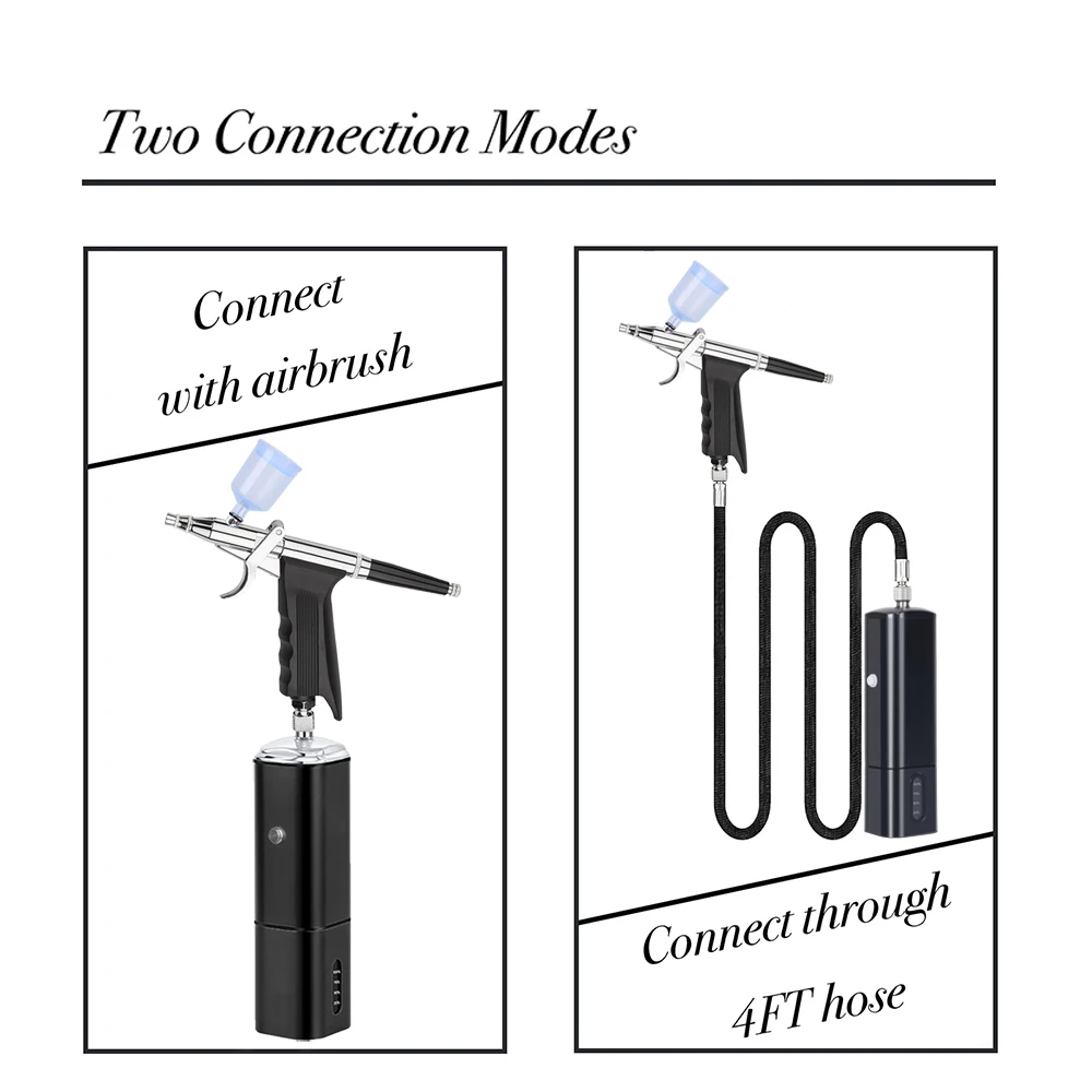 Portable Mini Cordless Airbrush Kit Compressor Makeup Cake Color Spray Air Brush Handheld Higher Power Psi Pneumatic Tools