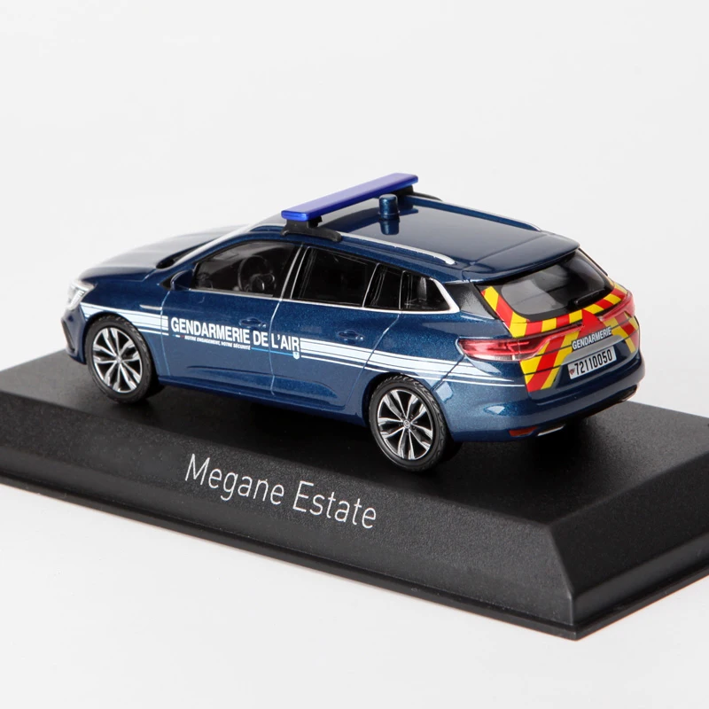 NOREV 1:43 Scale Diecast Alloy MEGANE SPORT TOURER 2022 Toys POLICE Cars Model Blue Classics Adult Souvenir Gifts Static Display