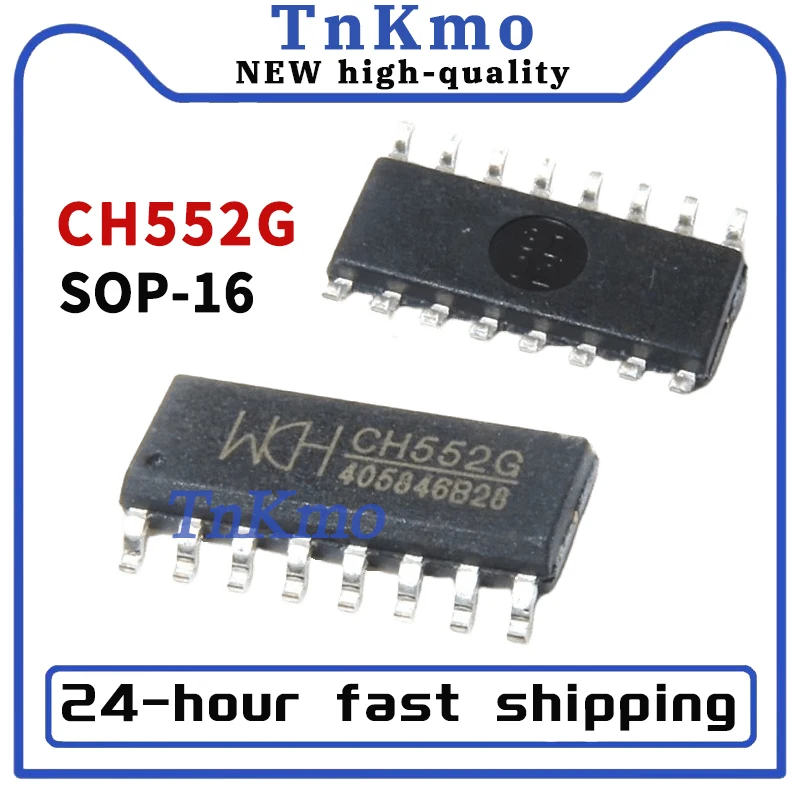 10pcs/lot CH552G CH552 package SOP-16 enhanced USB microcontroller to serial port chip new IC In Stock