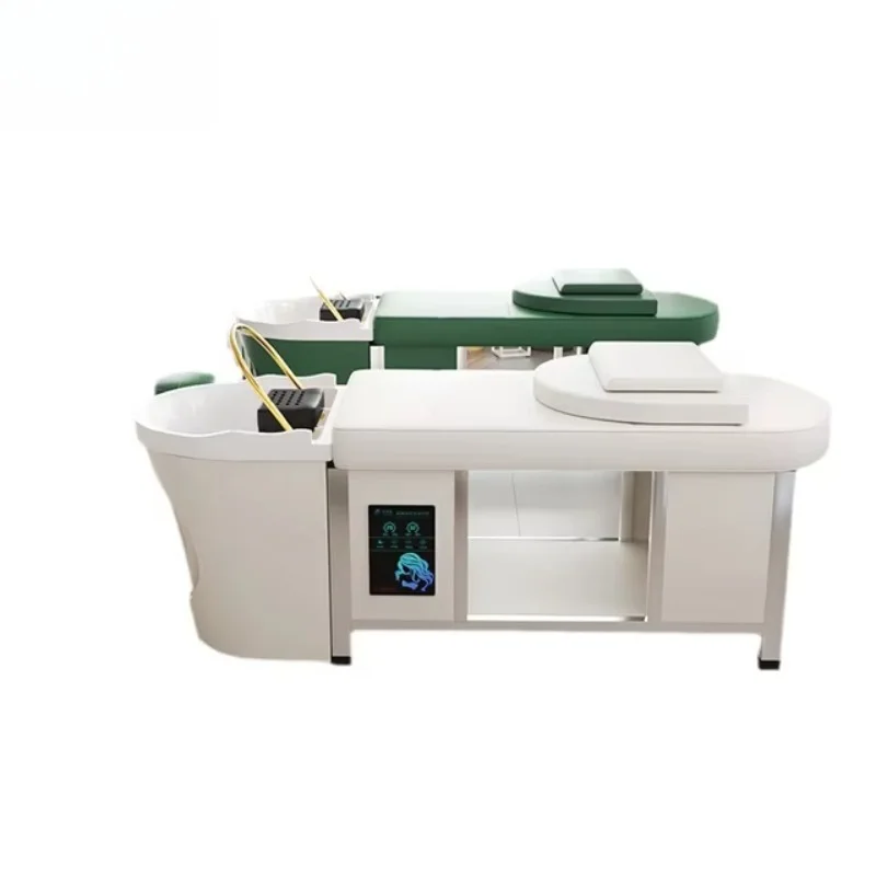 Shampoo Bed Salon Shampoo Chair, Foldable Design Ceramic Basin