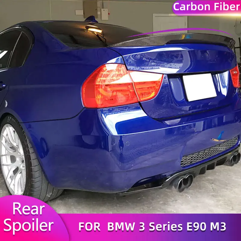 

Carbon Fiber Rear Trunk Spoiler Wings for BMW 3 Series E90 M3 Sedan 4-Door 2005-2012 328i 330i Car Rear Spoiler Boot Wing Lip