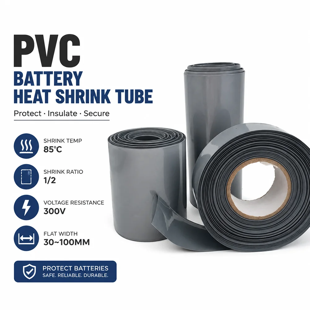 PVC Heat Shrink Tube Wide 30-100mm Wear resistant/flame-retardant/leak proof wire and cable heat shrink tubing