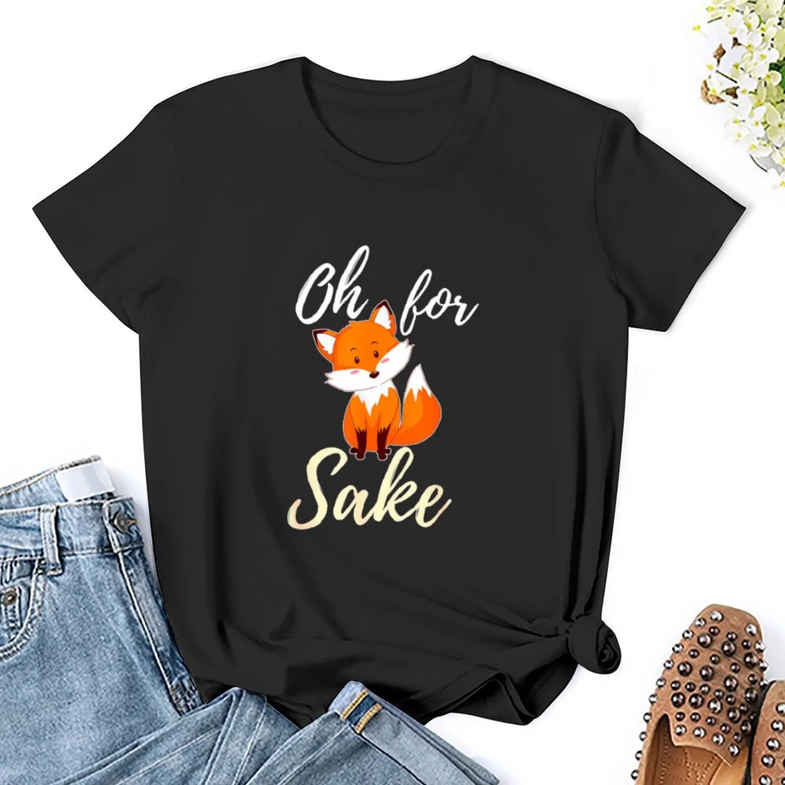 Oh for fox sake T-Shirt vintage clothes tops Blouse Women's clothing