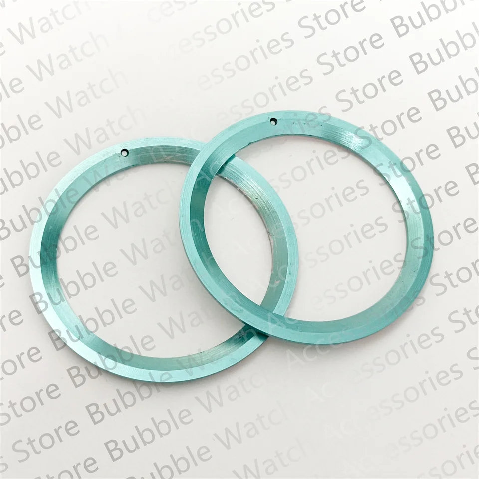 38MM Rosa Blu Verde Colori contrastanti Inserto lunetta in alluminio adatto per cassa dell'orologio Rlx Water Ghost GMT 8215 8200