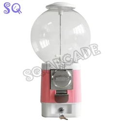 Coin Operated Mini Candy Machine Desktop Tabletop Suger Vendor Big Capsule Upright Chewing Gum Vending Machine Penny-in-the-slot