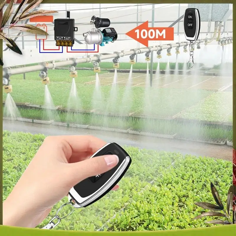 New-Wireless Remote Control Switch 433Mhz DC8-80V 30A RF Relay Receiver For Motorcycles Appliances Irrigation Systems