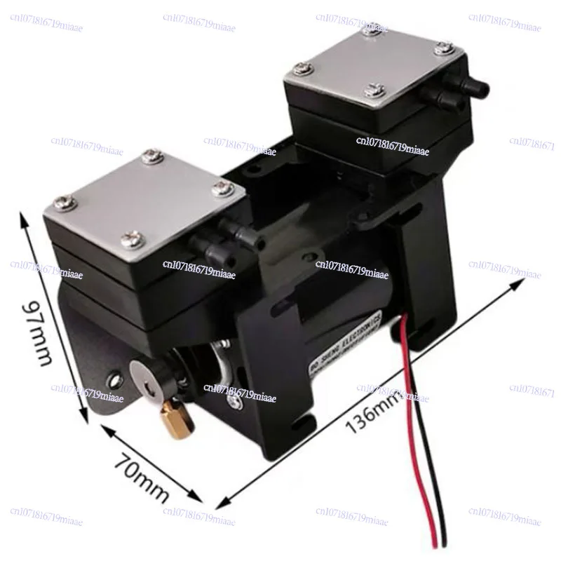 

High Positive and Negative Pressure Vacuum Pump Large-scale Beauty Instrument Mute Double-head Diaphragm Pump Micro Air Pump NEW