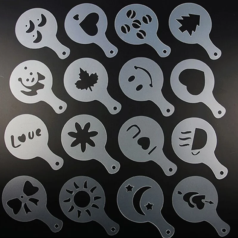 Latte Art Template, Coffee Decorating Tool, Beginner Barista Homemade Coffee Tool