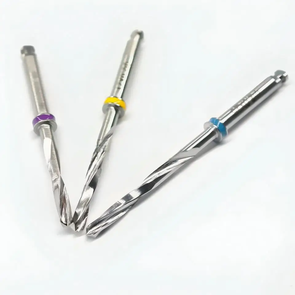 Dental Guided Implant Pilot Drill 2.0mm Fixation Pin Surgical Drill with Guide Sleeve Tubes for Bego Clinic Lab Tools Kit
