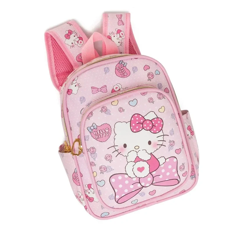 Kawaii Sanrioed My Melody Kindergarten Children\'s School Bag Kuromi Kitty Cat Backpack Shopping PU Waterproof Storage Bag Gifts