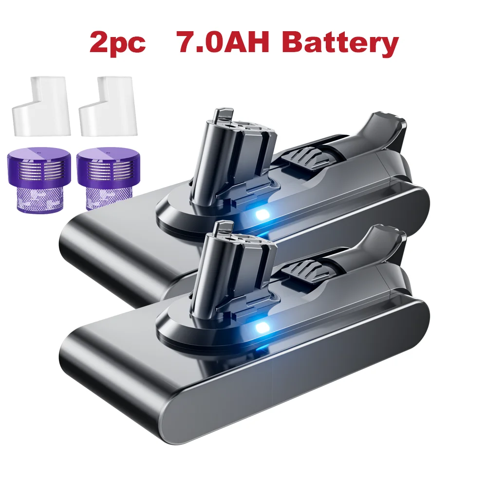 25,2V 7,0Ah Akku für Dyson V11 Staubsauger, Akku V11 Fluffy Absolute Extra Total Clean V11 Animal, Klick-in-Typ