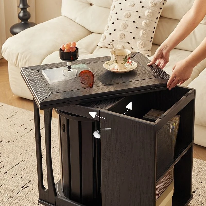 

side table,solid wood movable and deformable integrated coffee table combination table and chair folding dining table